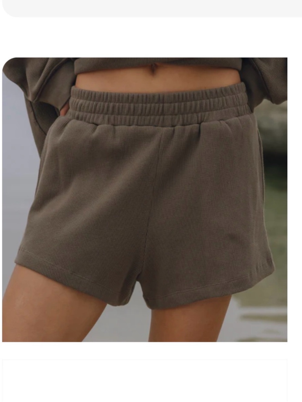 Daily drills thermal shorts in mocha
